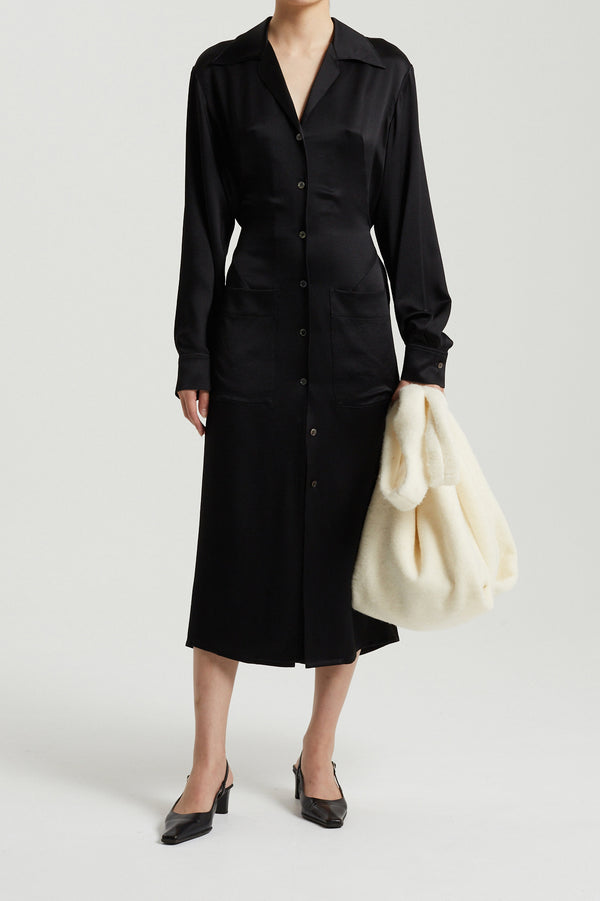 SAMUEL GUI YANG Phoenix hammered silk dress DR01-1